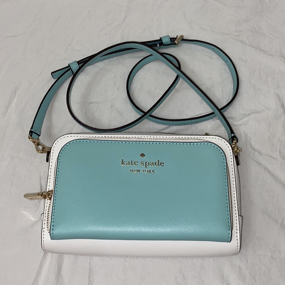 NWT! Kate Spade Small Dual Zip Around Crossbody